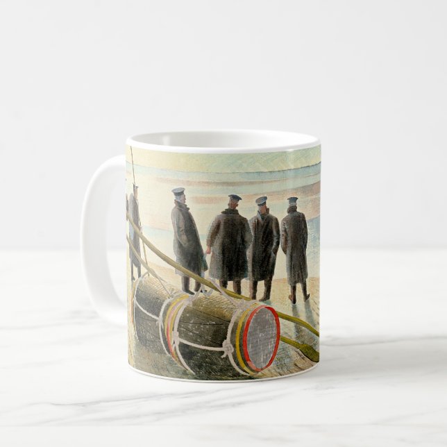 Ravilious - Dangerous Work at Low Tide, Kaffeetasse (Vorderseite Links)