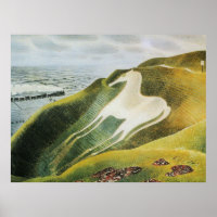 Ravilious - Das Westbury Pferd, schöne Kunst