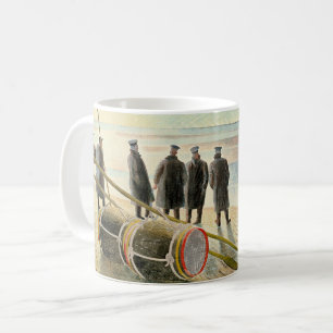 Ravilious - Gefährliche Arbeit bei Niedrigwasser, Kaffeetasse