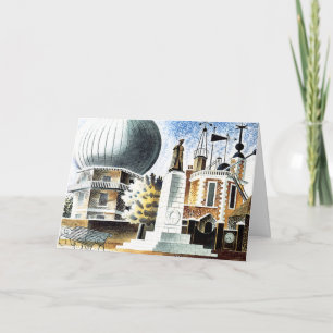 Ravilious - Greenwich-Observatorium Karte