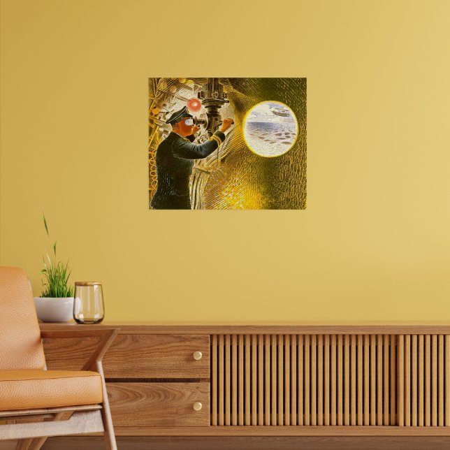 Ravilious - Kommandeur eines U-Bootes Poster (Wohnzimmer 2)