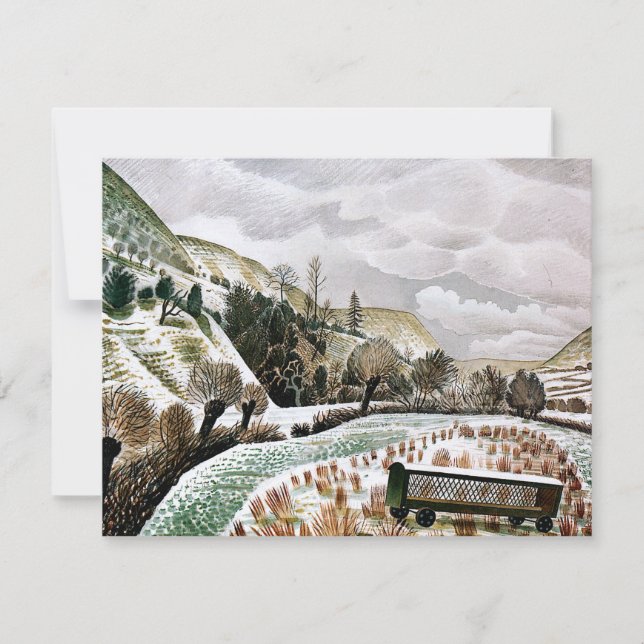 Ravilious - Neuschnee,  Karte (Vorderseite)
