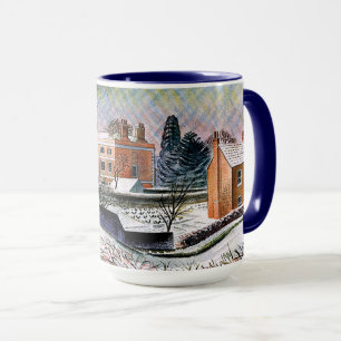 Ravilious - Pfarrhaus im Winter, Kunst-Mug Tasse