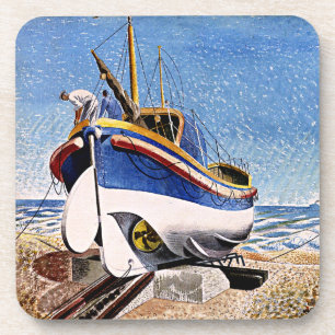 Ravilious - Rettungsboot in Aldeburgh Getränkeuntersetzer