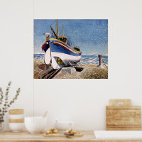 Ravilious - Rettungsboot in Aldeburgh