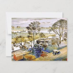 Ravilious - Themse bei Hemmersmith, feine Kunst
