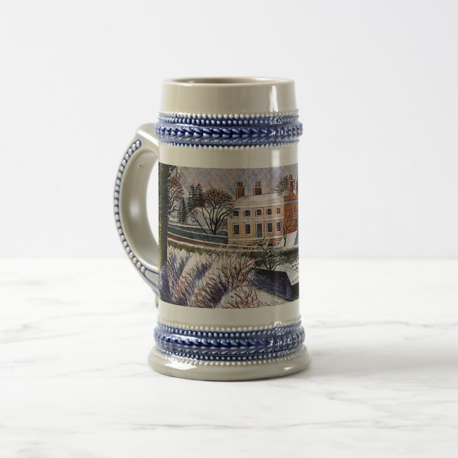 Ravilious - Winterfeiern, Tasse der schönen Kunst (Vorderseite Links)