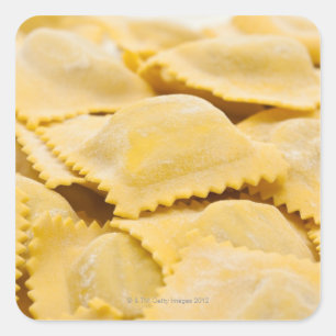 Ravioli Quadratischer Aufkleber