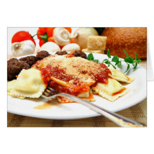 Ravioli und Meatballs