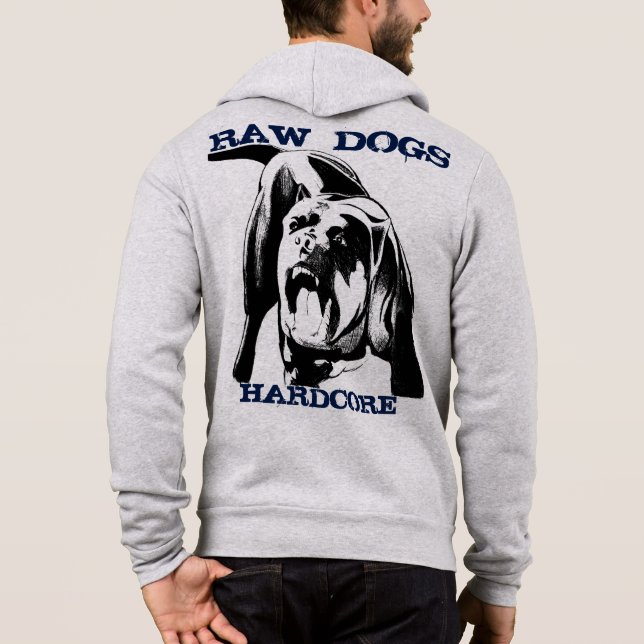 RAW DOGS HARDCORE HOODIE (Rückseite)