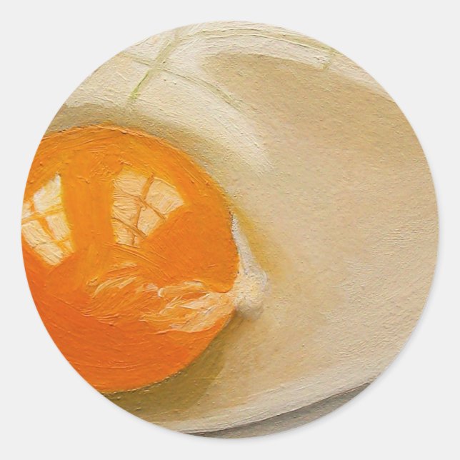 RAW EGG REALISMUS ARTWORT RUNDER AUFKLEBER (Vorderseite)