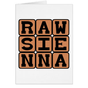 Raw Sienna, Farbe