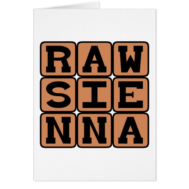 Raw Sienna, Farbe (Vorne)