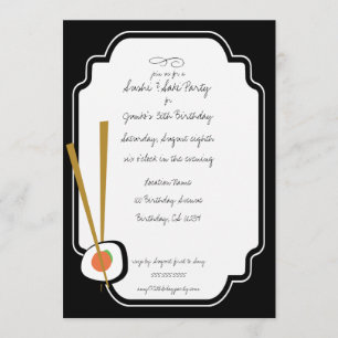 Raw Sushi Bio Planet Einladungen