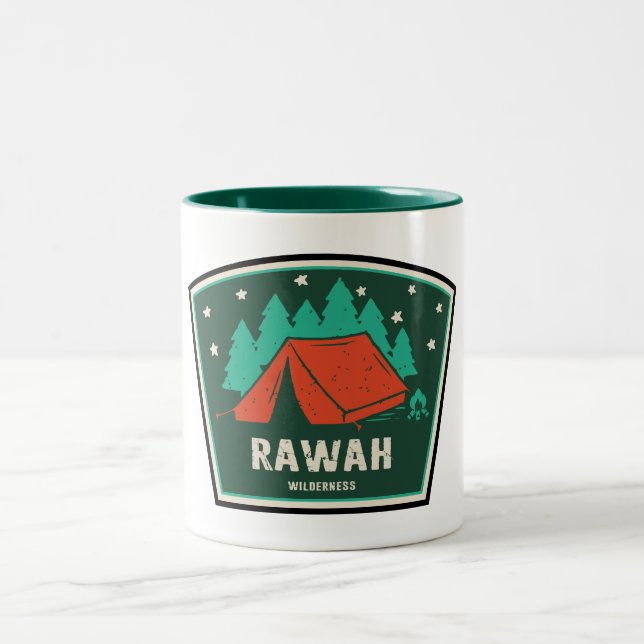 Rawah Wilderness Colorado Camping Zweifarbige Tasse (Mittel)