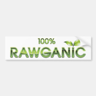 Rawganic rohe Nahrung 100% Autoaufkleber