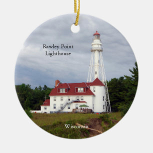 Rawley Point Lighthouse Keramik Ornament