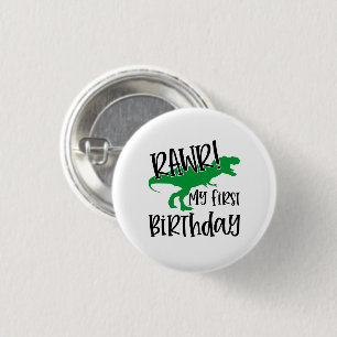 RAWR - 1. Geburtstag Button