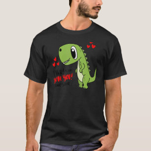Rawr bedeutet, dass ich Sie in Dinosaurier Liebe T-Shirt