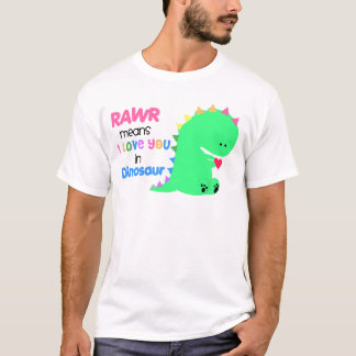 Rawr bedeutet i-Liebe Sie im DINOSAURIER-Shirt #2 T-Shirt