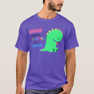 Rawr bedeutet i-Liebe Sie im DINOSAURIER-Shirt #3 T-Shirt