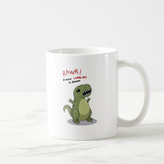 Rawr bedeutet i-Liebe Sie im Dinosaurier Tasse