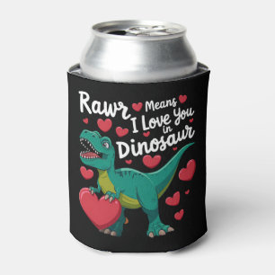 Rawr bedeutet Ich liebe dich in Dinosaurier T Rex Dosenkühler