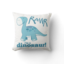 RAWR bin ich ein Dinosaurier-Wurfs-Kissen