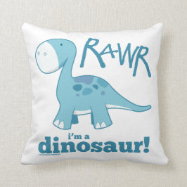 RAWR bin ich ein Dinosaurier-Wurfs-Kissen Kissen