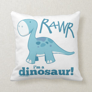 RAWR bin ich ein Dinosaurier-Wurfs-Kissen Kissen