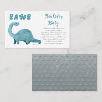 Rawr Blue Dinosaur Boy Baby Shower Books für Baby