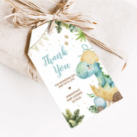 Rawr Dino Baby Shower Favor Tag