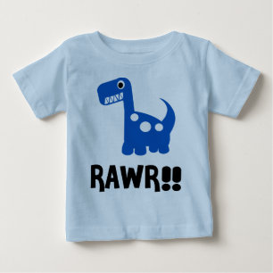Rawr Dino Blau Baby T-shirt