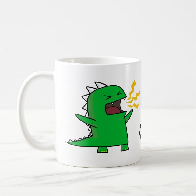 RAWR Dino - kundengerecht! Kaffeetasse (Links)