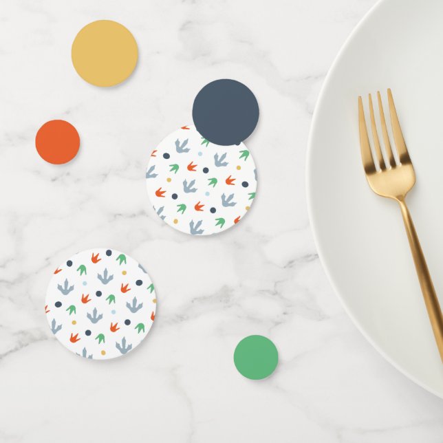 Rawr Dinosaur Foot Print Geburtstagstisch Konfetti (Gruppe)