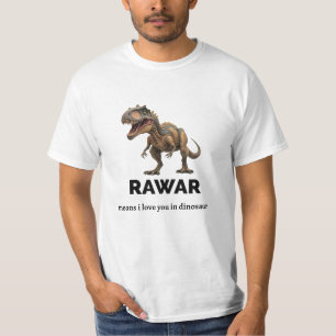 Rawr-Dinosaurier-Erklärung zur Liebe T-Shirt