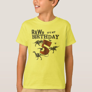 Rawr Dinosaurier-Geburtstags-Shirt T-Shirt