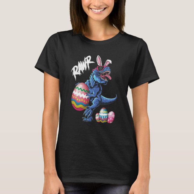 Rawr Easter Bunny Dinosaur Happy Eastrawr Boys Tod T-Shirt (Vorderseite)