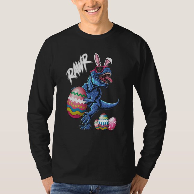 Rawr Easter Bunny Dinosaur Happy Eastrawr Boys Tod T-Shirt (Vorderseite)