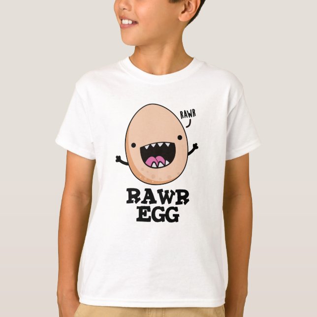 Rawr Egg Funny Roaring Roheier Pub T-Shirt (Vorderseite)