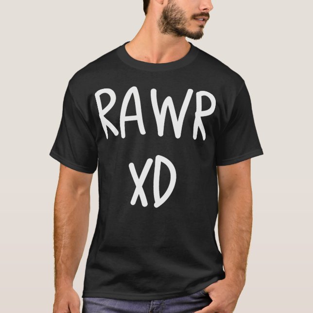 Rawr Emo Xd Scenester Scene Kid T-Shirt (Vorderseite)
