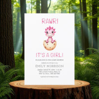Rawr Es ist ein Mädchen Süße Dinosaurier-Baby-Part