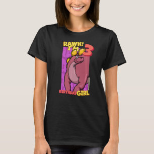 Rawr I m 3 Birthday Girls 3. Geburtstag Dino Wuerh T-Shirt