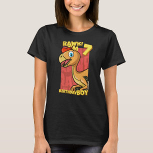 Rawr I m 7 Birthday Boys 7. Geburtstag Dino Ovirap T-Shirt