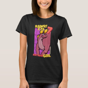 Rawr I m 7 Birthday Girls 7. Geburtstag Dino Wuerh T-Shirt