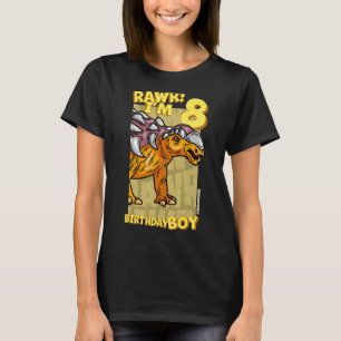 Rawr I m 8 Birthday Boys 8. Geburtstag Dino Edmont T-Shirt