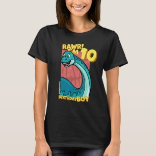 Rawr Ich bin 10 Geburtstagskinder 10. Geburtstag D T-Shirt