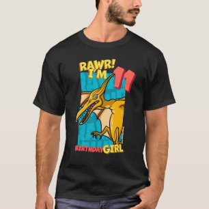 Rawr ich bin 11 Geburtstagskinder 11. Geburtstag D T-Shirt