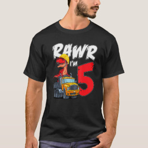 Rawr ich bin 5. Es ist mein 5. Geburtstag Dinosaur T-Shirt