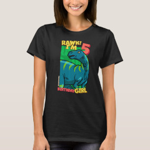 Rawr Ich bin 5 Geburtstagskinder 5. Geburtstag Din T-Shirt